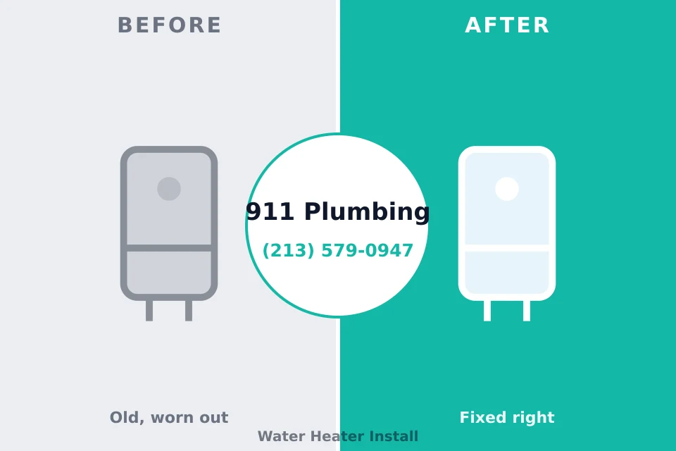 Before and after: plumbing company St. Helena, CA